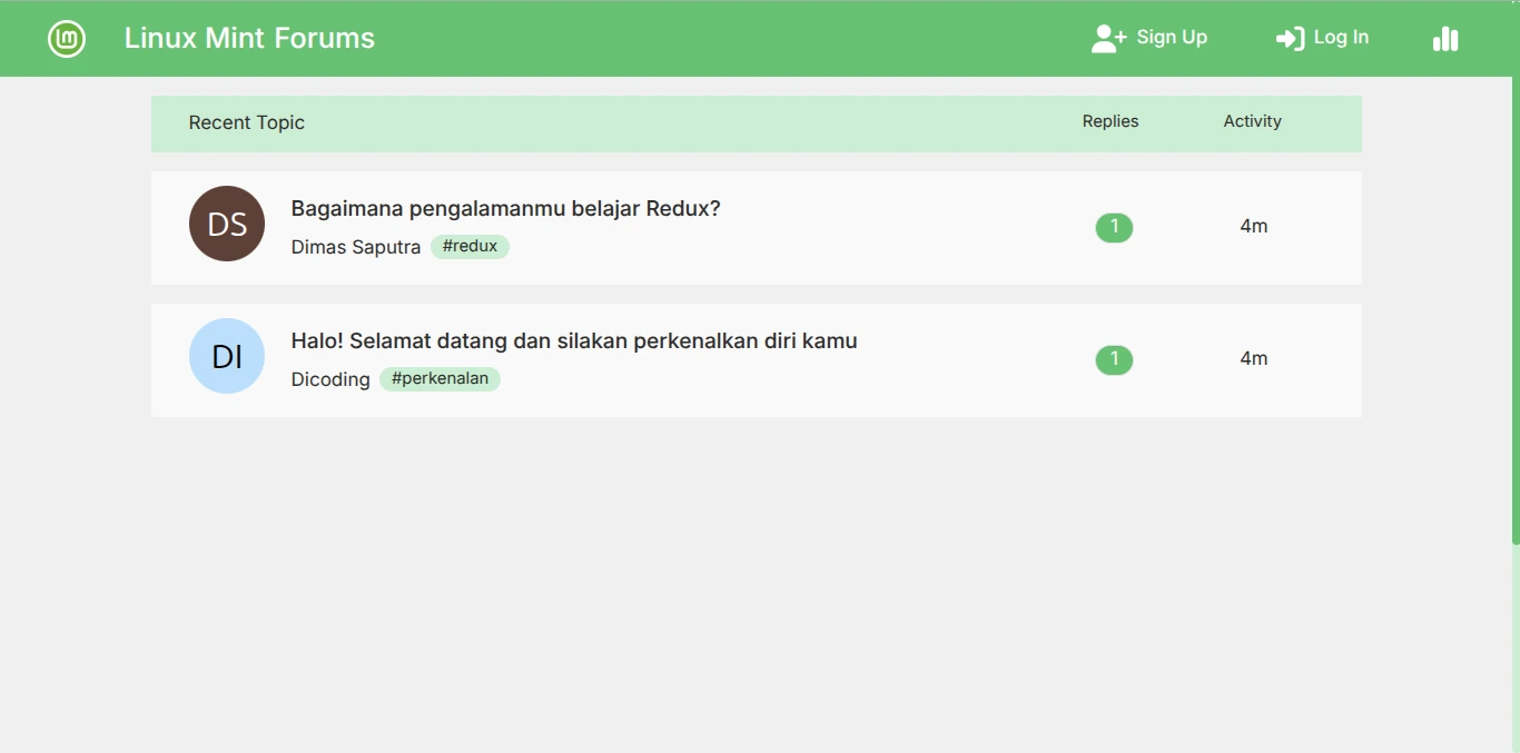 Linux Mint Forum preview